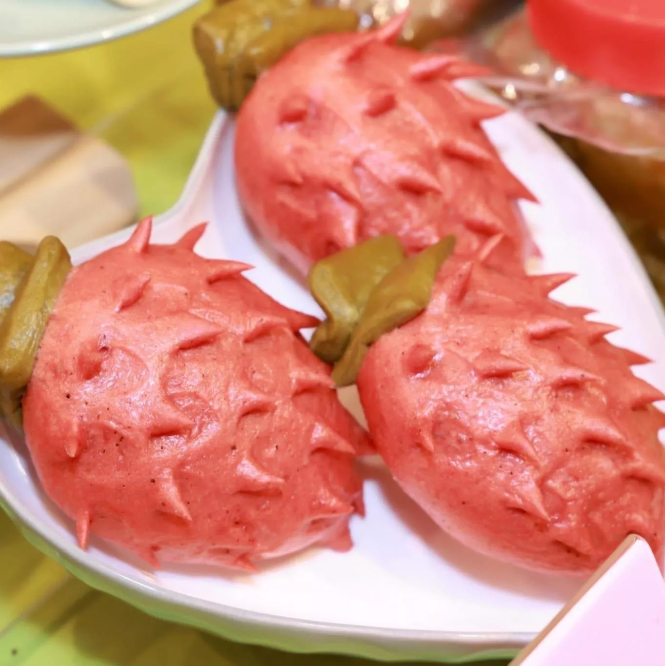 火龍果造型饅頭