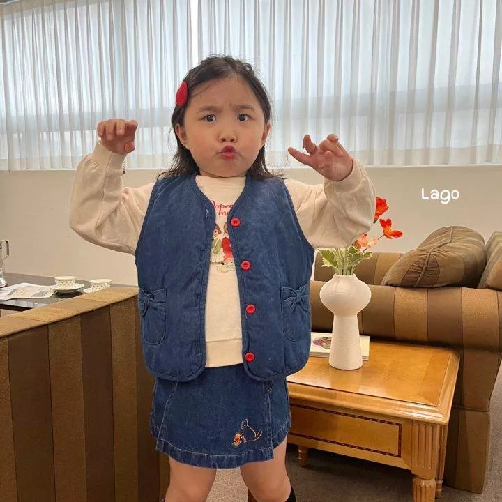 蝴蝶結口袋背心