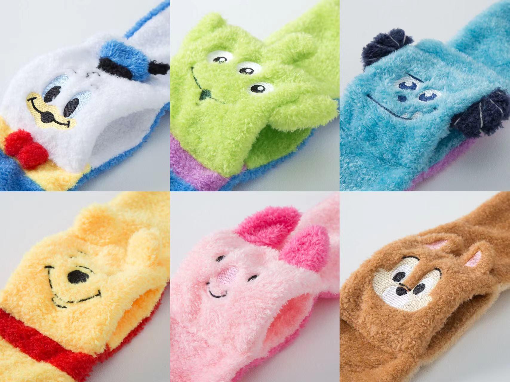 卡通立體刺繡圍巾
