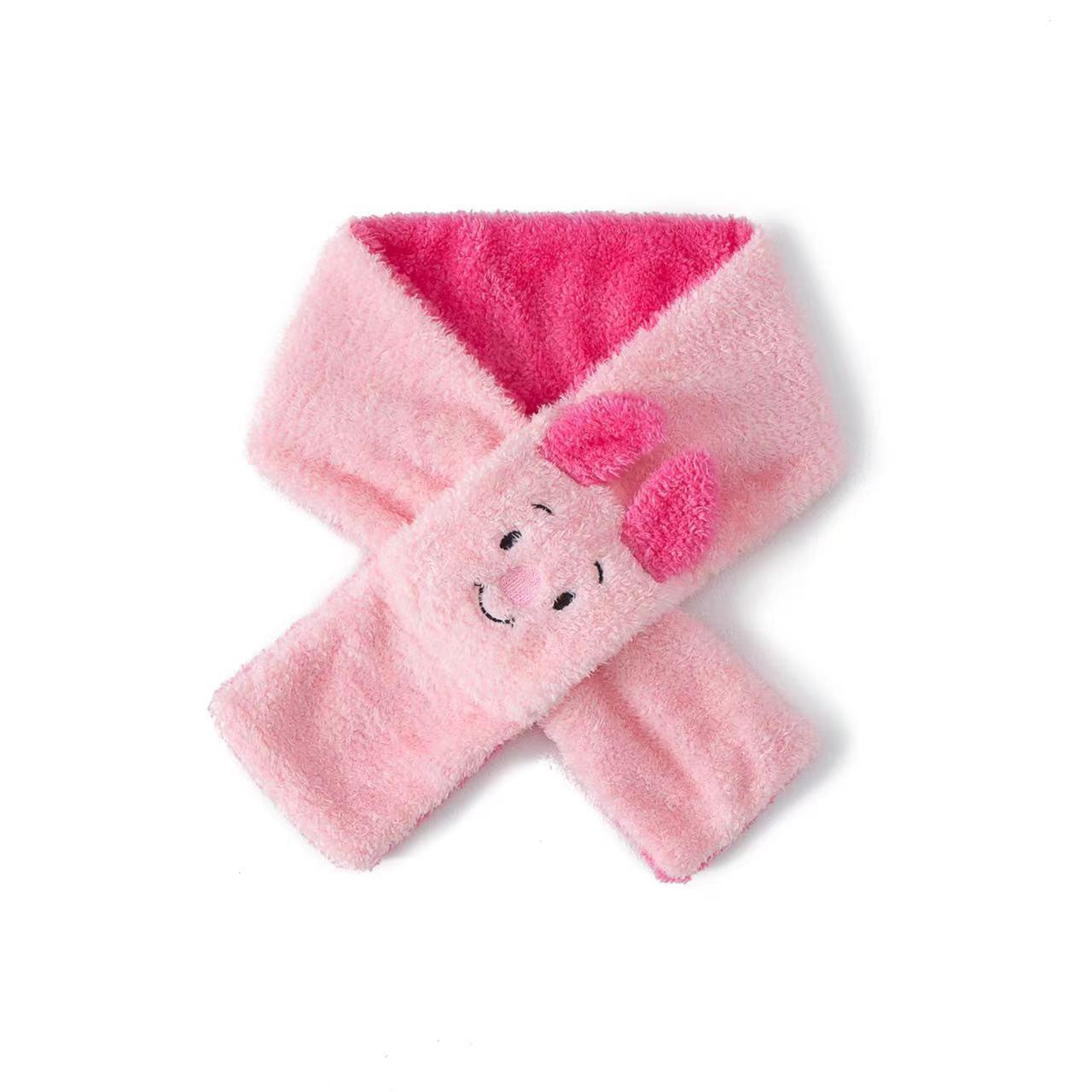 卡通立體刺繡圍巾