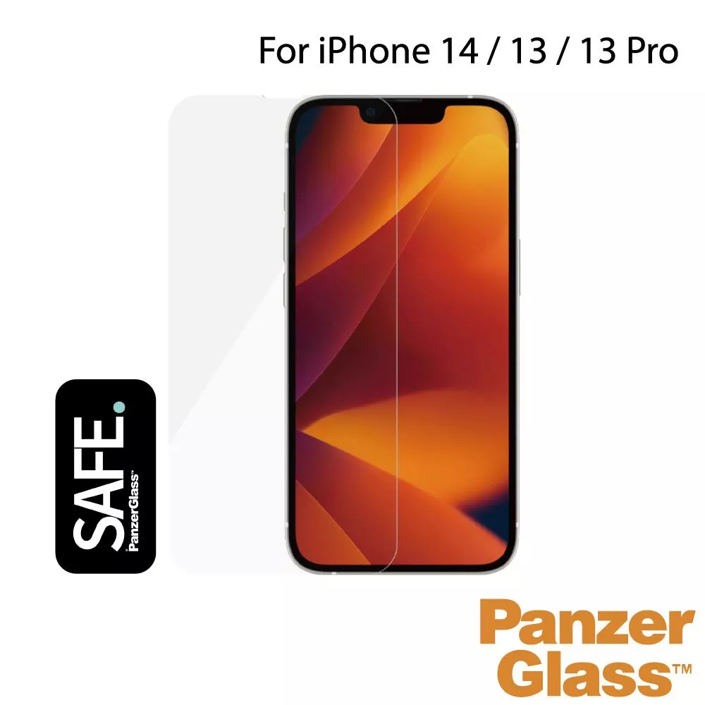 PanzerGlass iPhone 14 SAFE 2.5D耐衝擊高透鋼化玻璃保護貼