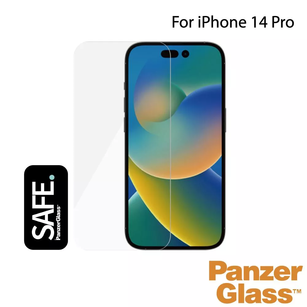 PanzerGlass iPhone 14 Pro SAFE 2.5D耐衝擊高透鋼化玻璃保護貼