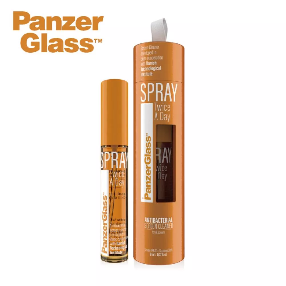 PanzerGlass SPRAY Twice A Day 天然抗菌螢幕清潔液-8ml