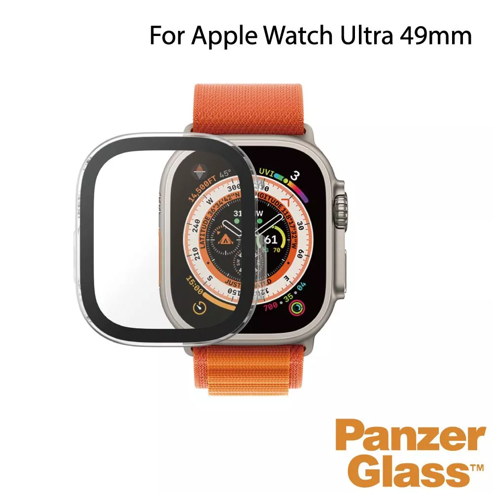 PanzerGlass Apple Watch Ultra 49mm 全方位防護高透鋼化漾玻保護殼