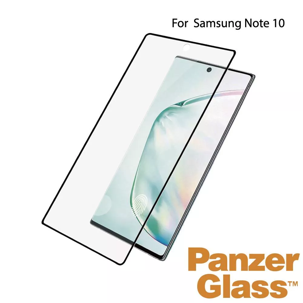 PanzerGlass Samsung Galaxy Note10 2.5D耐衝擊高透鋼化玻璃保護貼-黑