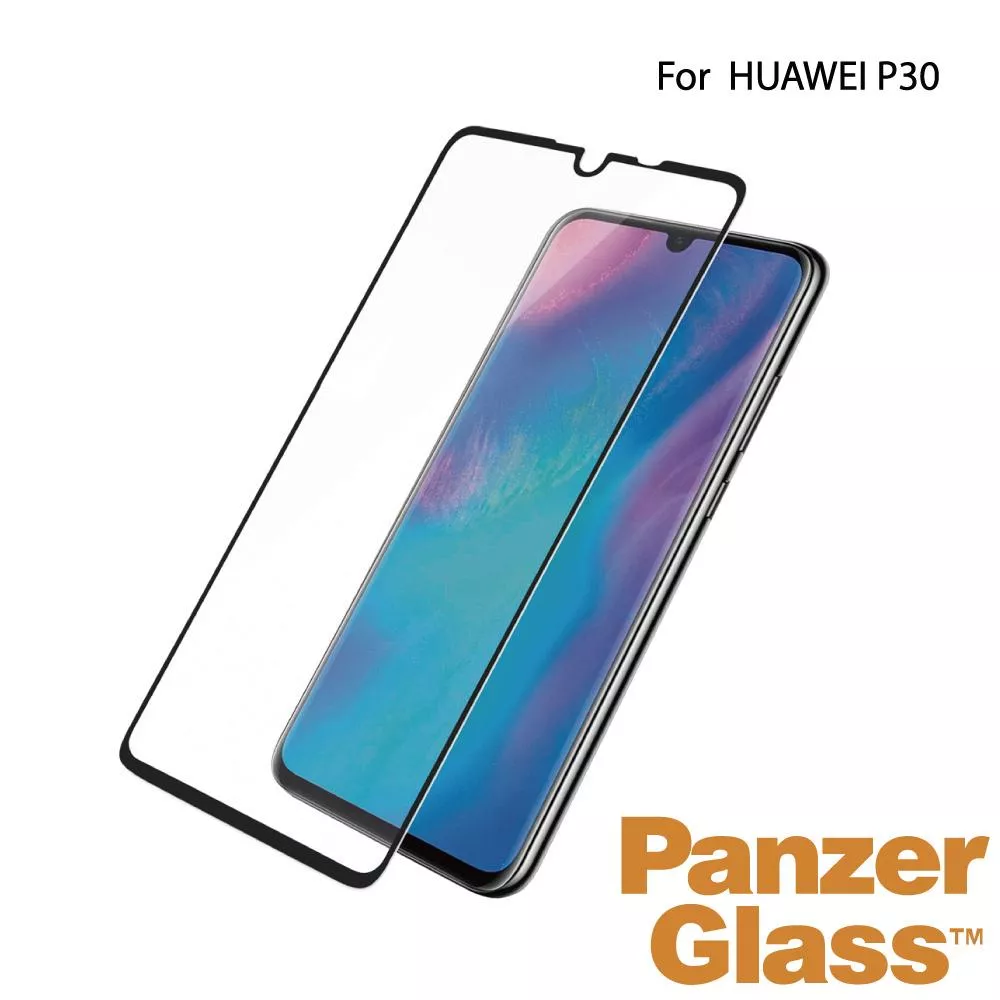 PanzerGlass P30 2.5D耐衝擊高透鋼化玻璃保護貼-黑