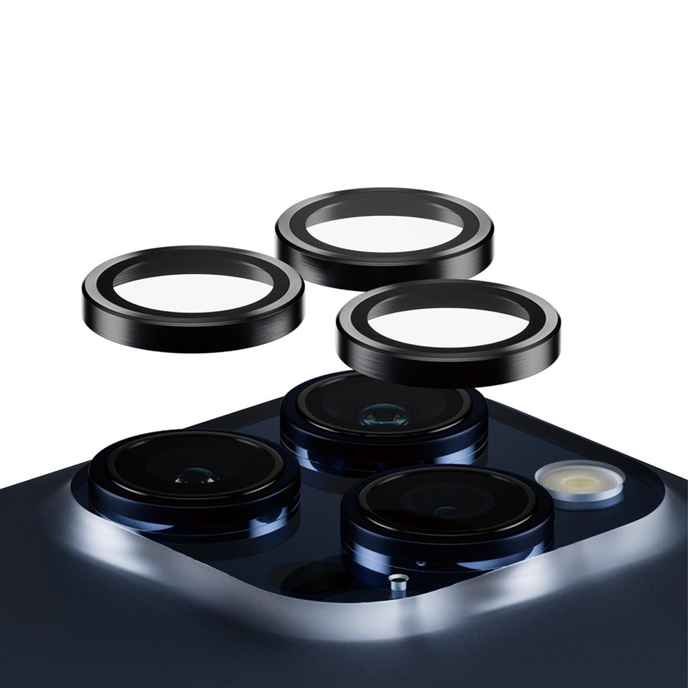 PanzerGlass iPhone 15 Pro / 15 Pro Max 高透鋼化鷹眼鏡頭貼(單顆三入)