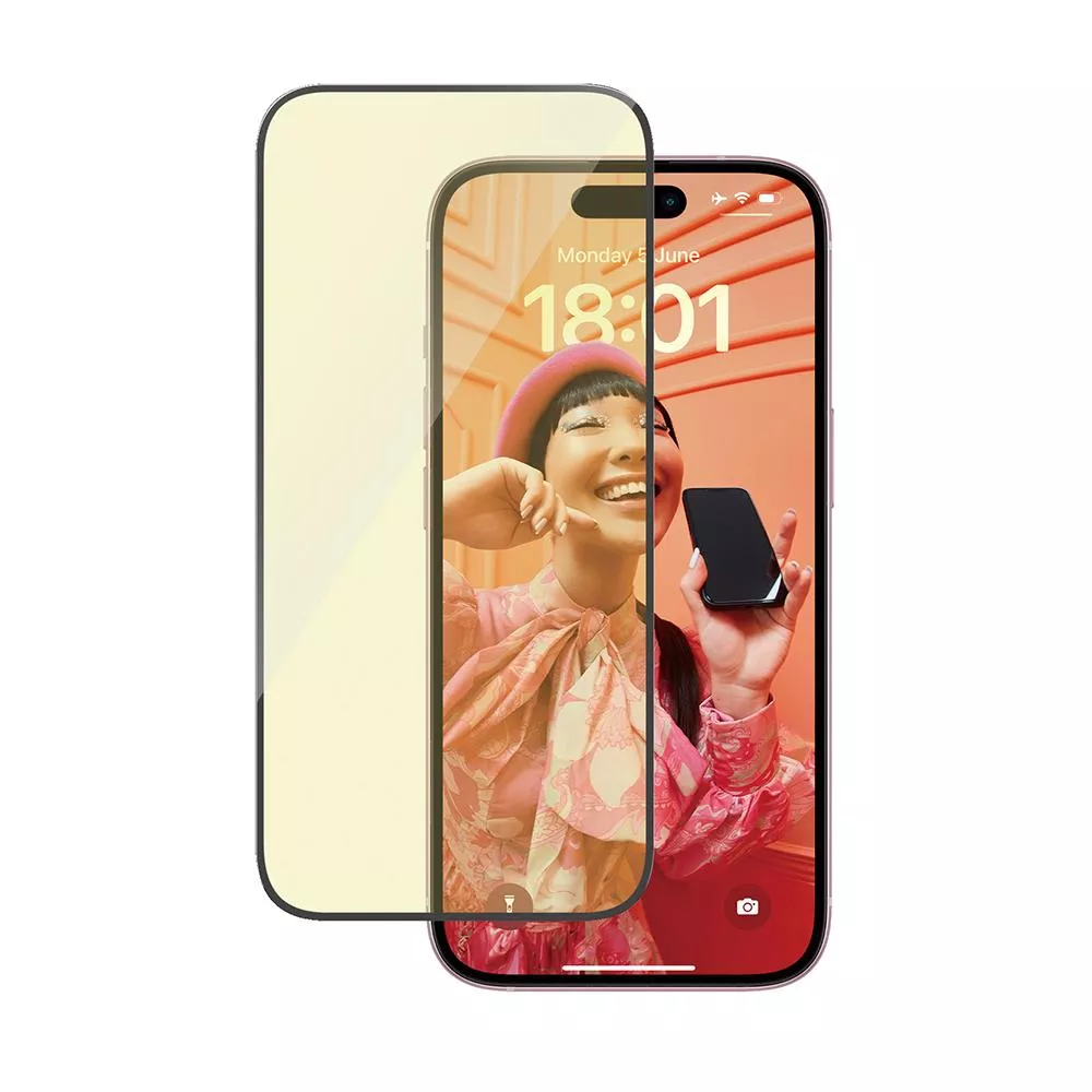 【PanzerGlass】iPhone 15 6.1吋 EyeCare 2.5D 耐衝擊抗反射藍光玻璃保護貼