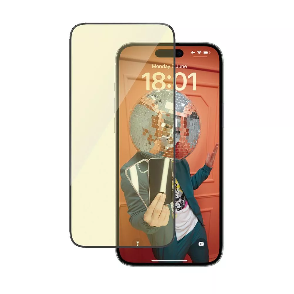 【PanzerGlass】iPhone 15 Plus 6.7吋 EyeCare 2.5D 耐衝擊抗反射藍光玻璃保護貼