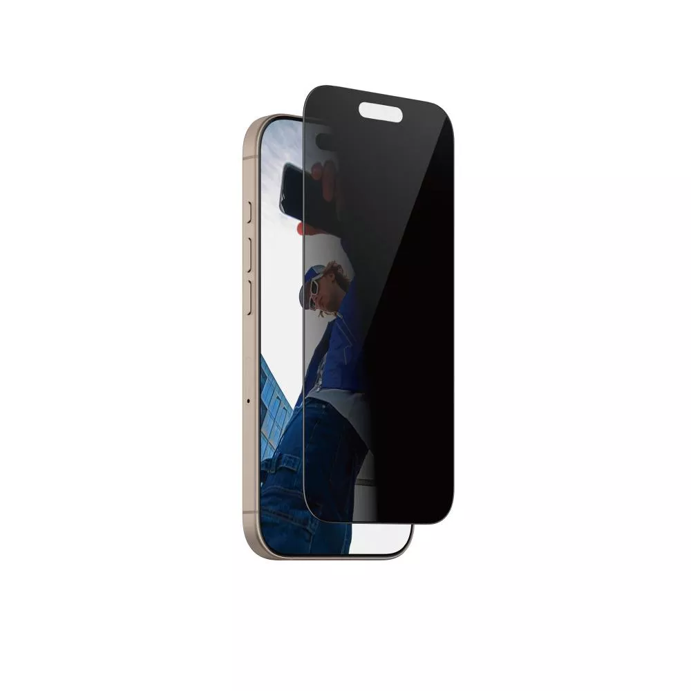 【PanzerGlass】iPhone 16 Pro 6.3吋 Privacy 2.5D 耐衝擊高透防窺玻璃保護貼(60%再生玻璃製成)