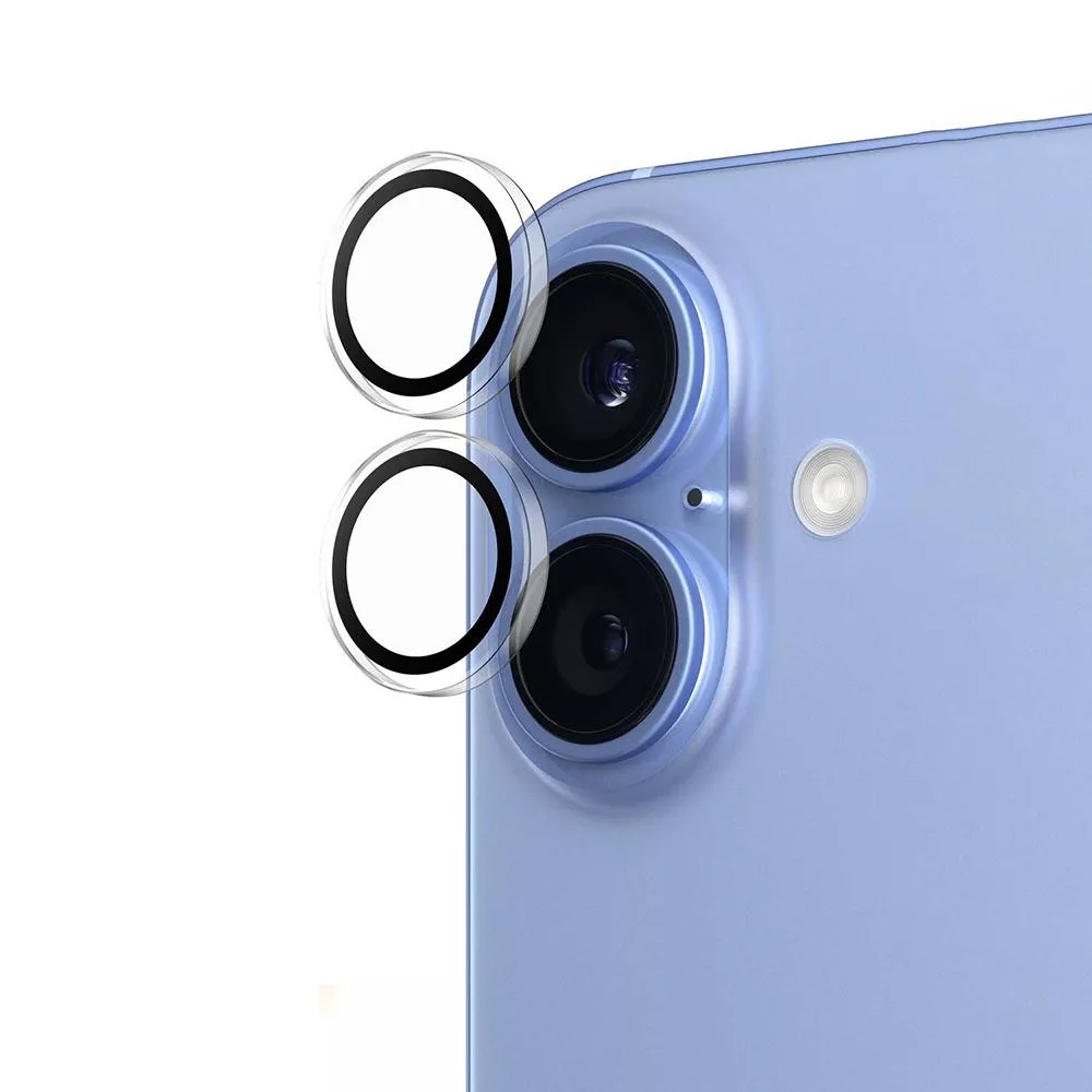 PanzerGlass iPhone 16 / 16 Plus 高透明單顆型光學玻璃鏡頭貼(單顆雙入)