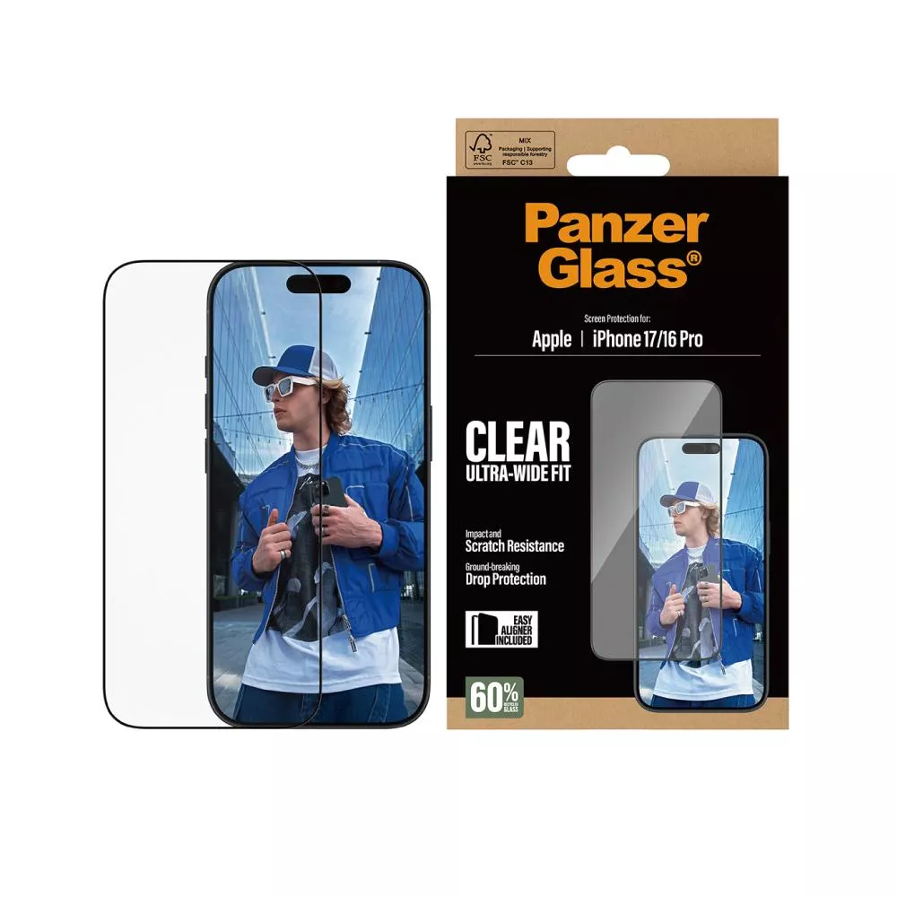 【PanzerGlass】iPhone 17 6.1吋 Screen Protector 2.5D 耐衝擊鋼化玻璃保貼(60%再生玻璃製成)