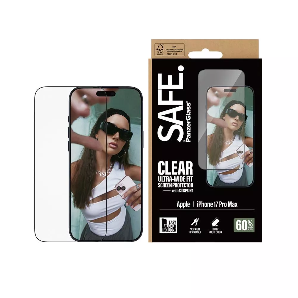 【PanzerGlass】iPhone 18 Pro Max / 17 Pro Max 6.9吋 SAFE 2.5D 耐衝擊高透強化玻璃保護貼(透光性佳)
