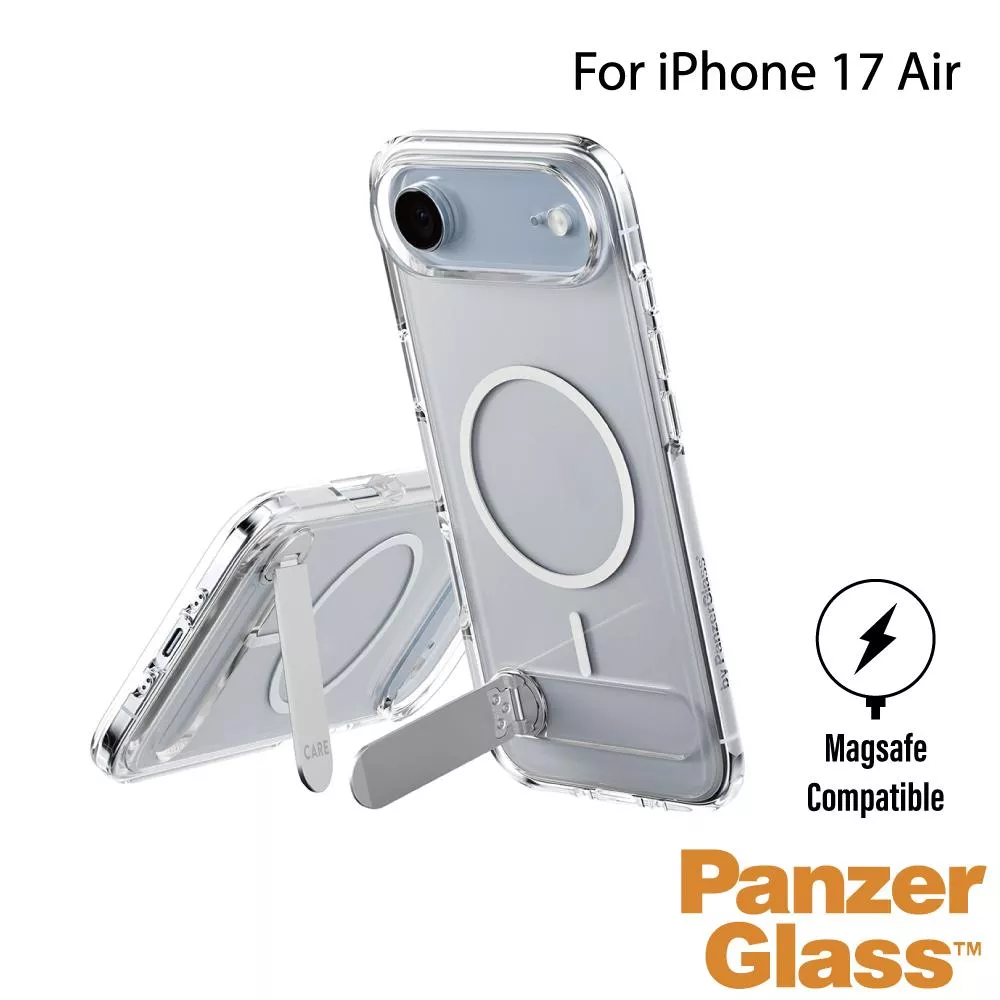 【PanzerGlass】iPhone 17 Air 6.6吋 KICKSTAND 細磁吸旋轉立架殼(透白)