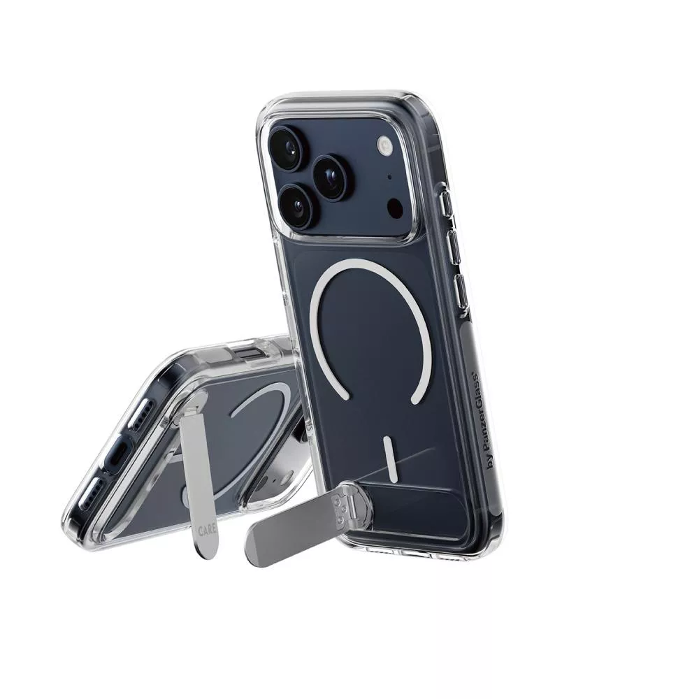 【PanzerGlass】iPhone 17 Pro 6.3吋 KICKSTAND 細磁吸旋轉立架殼(透白)