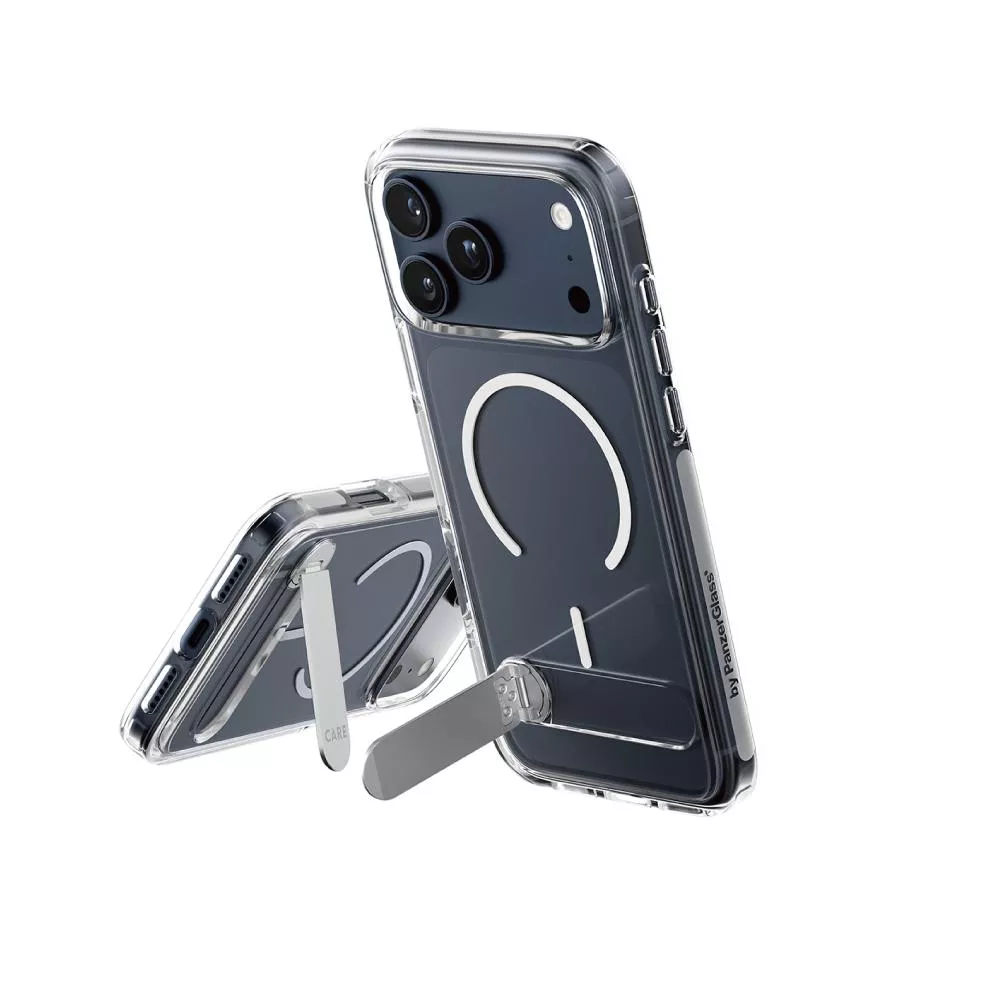 【PanzerGlass】iPhone 17 Pro Max 6.9吋 KICKSTAND 細磁吸旋轉立架殼(透白)