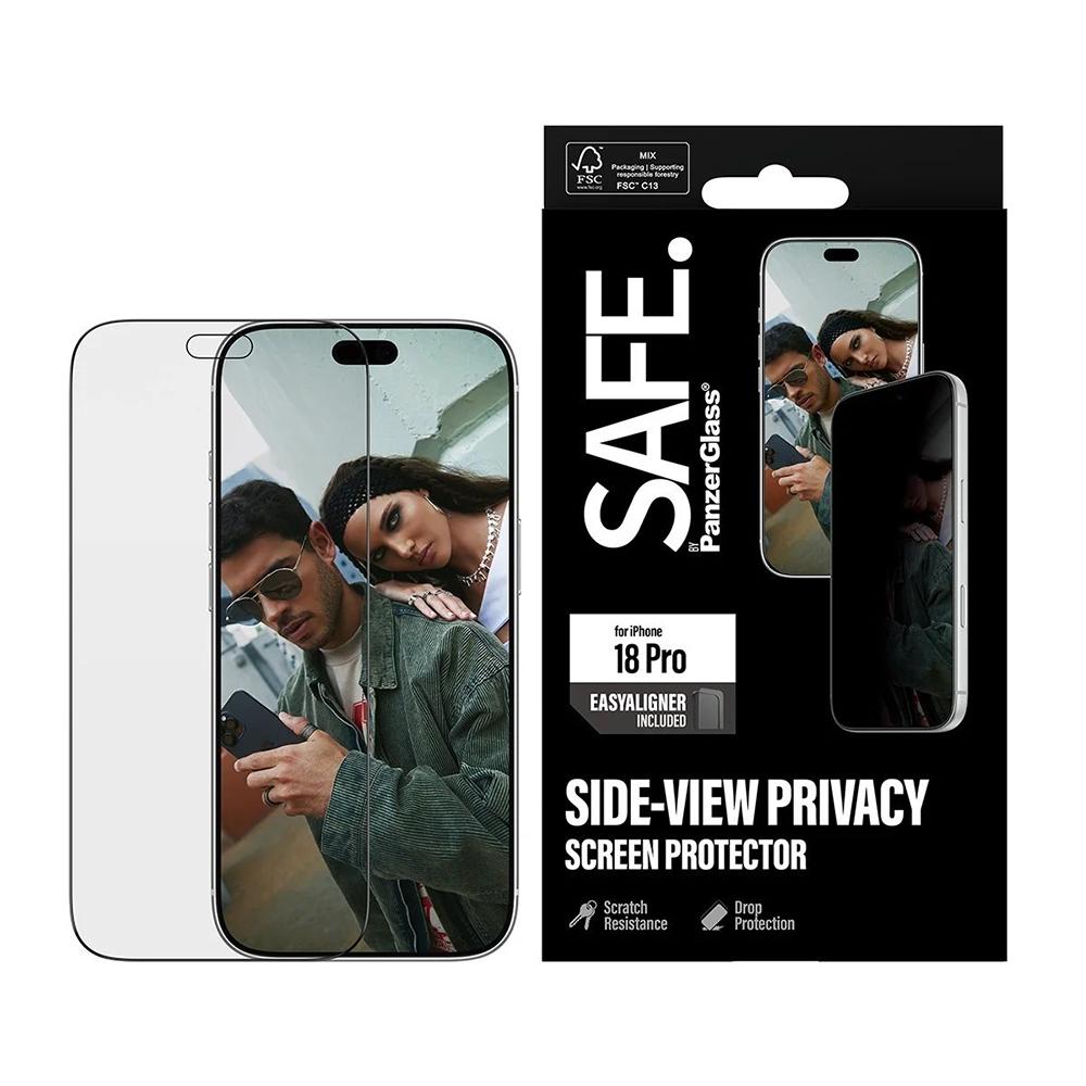 PanzerGlass iPhone 18 Pro 6.3吋 SAFE Privacy 2.5D 耐衝擊高透防窺玻璃保護貼