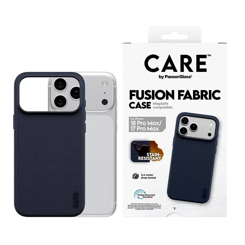 PanzerGlass iPhone 18 Pro Max 6.9吋 Fusion Fabric 科技織紋磁吸保護殼 - 藍