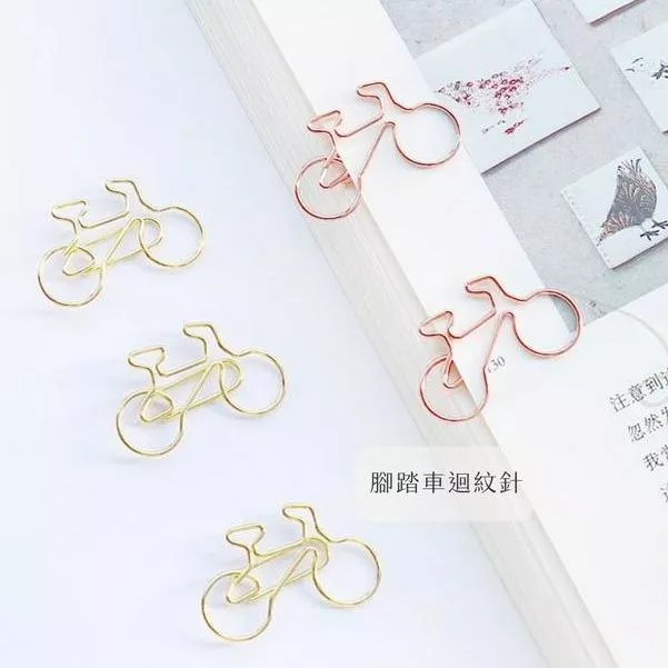 腳踏車造型迴紋針/10入
