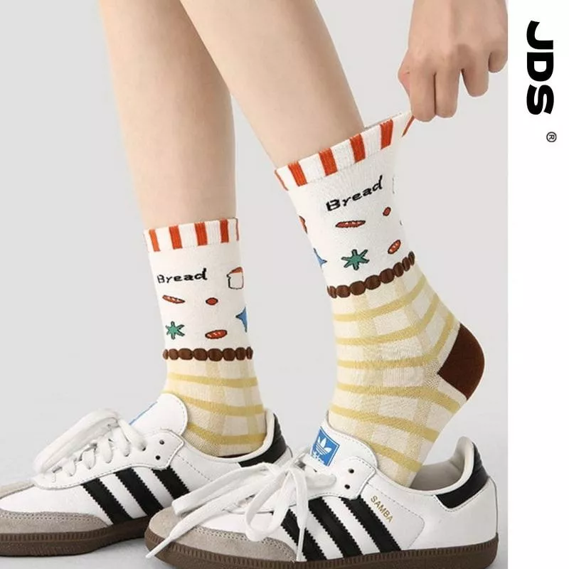 秋冬三火夢屋棉襪 黃