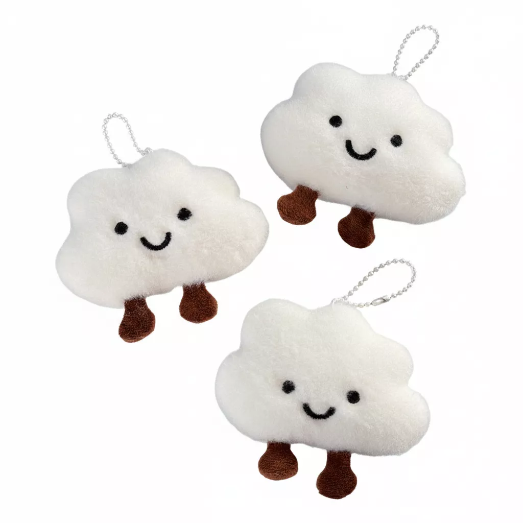 可愛雲朵笑臉吊飾