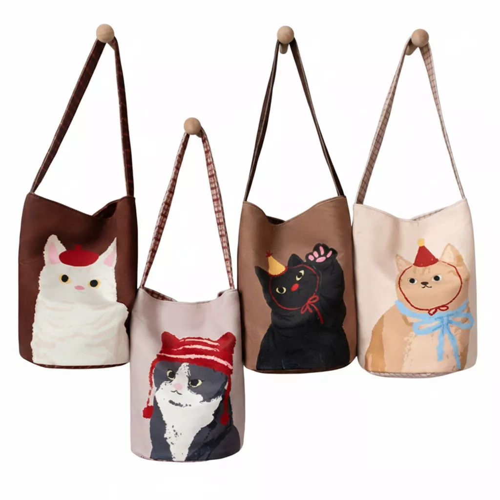 貓咪塗鴉手提包