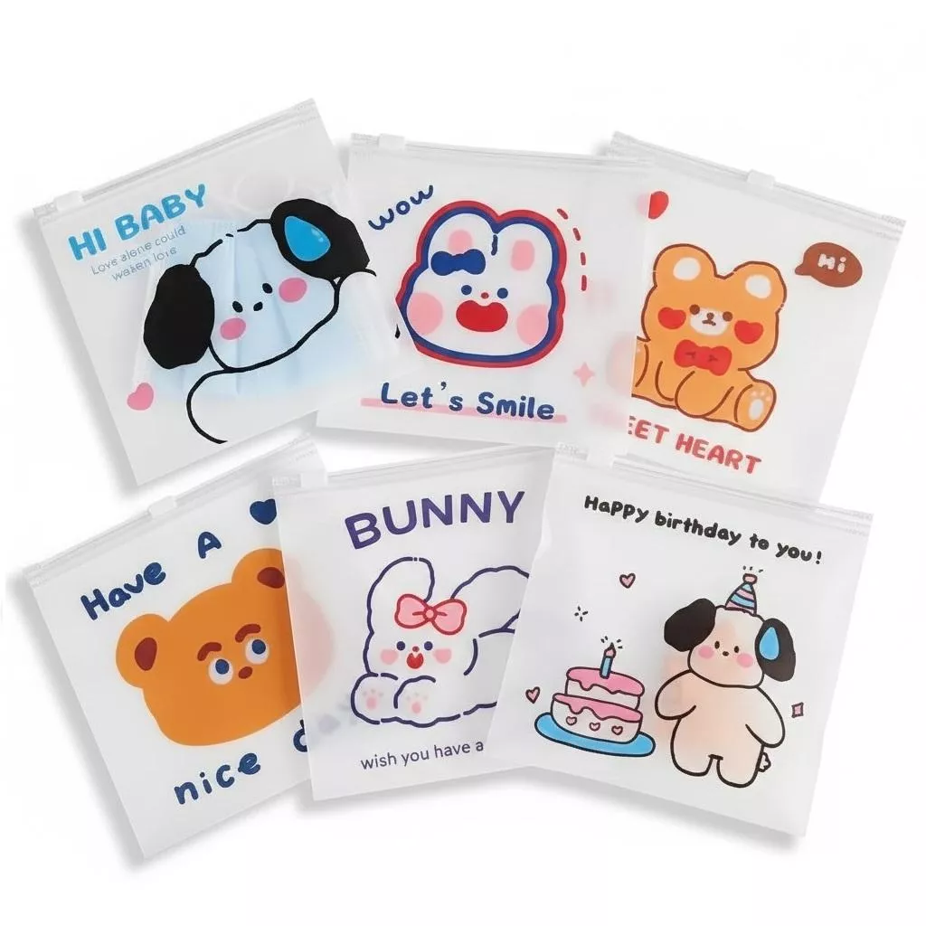 可愛卡通封口袋/2入