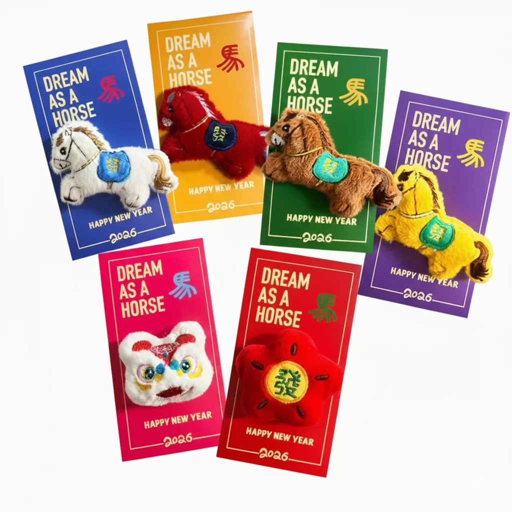 【2026馬年限定】立體毛絨馬紅包