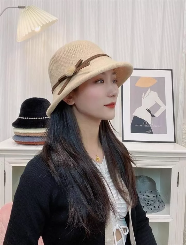 優雅淑女款仿貂毛帽