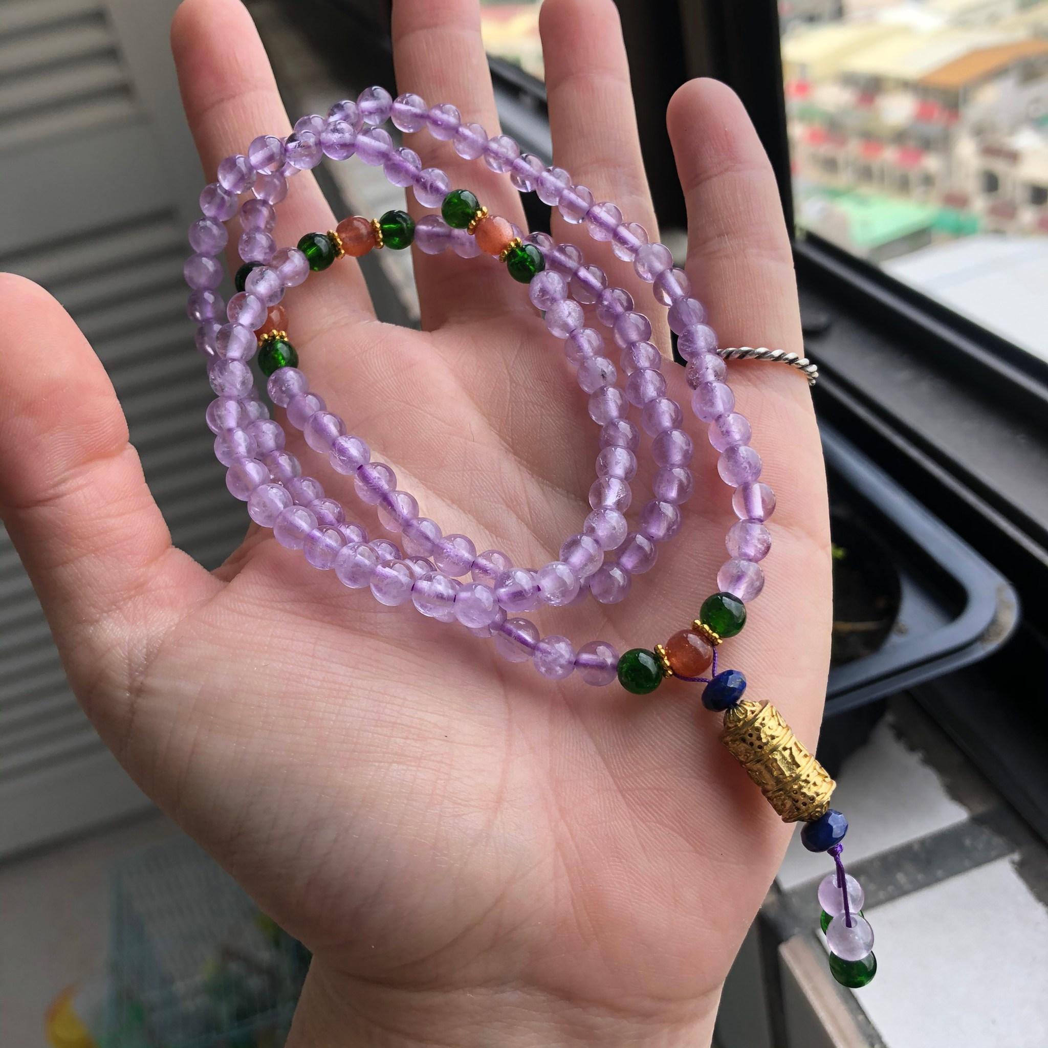 ☍清爽紫晶念珠☍ #紫水晶#108顆#念珠| 紅磐國際-上綺珠寶& Grace Chen