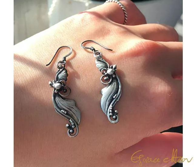 ⁂翩翩飛舞⁂ #銀耳環