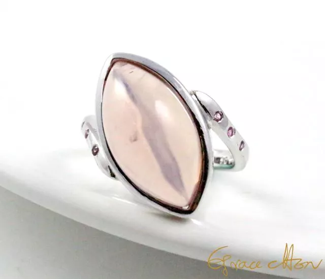 🩷你是我的眼🩷 #粉晶 #戒指