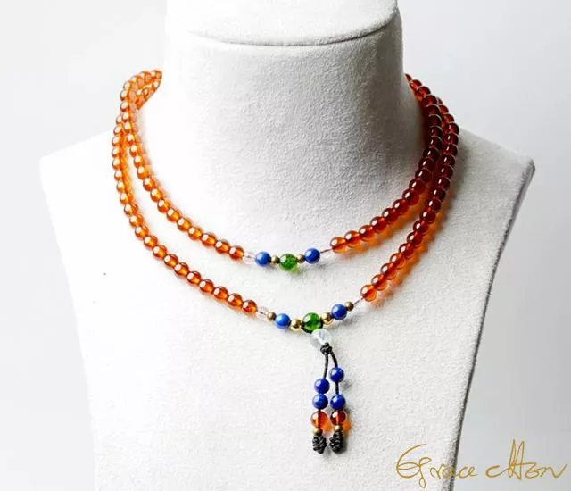 🌇日落之光🌇 #橘石榴 #108顆