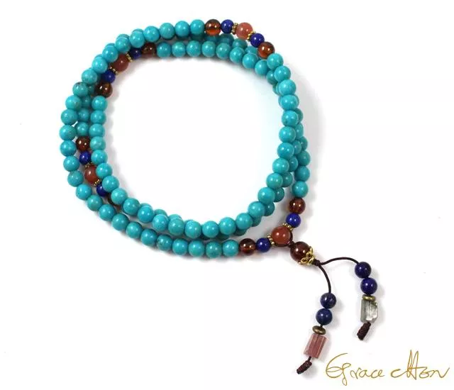 💙藍綠天堂💙 #綠松石 #108顆