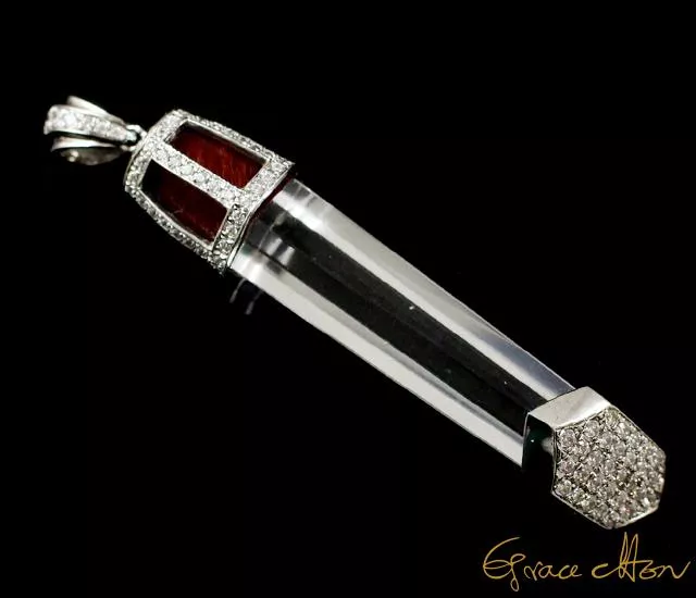 ◻白水晶氣場柱◻ #白水晶柱 #銀白k