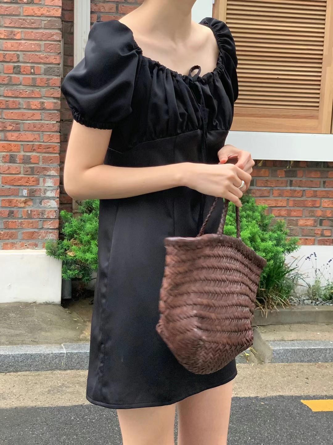 千金公主🌼緞面綁帶短洋