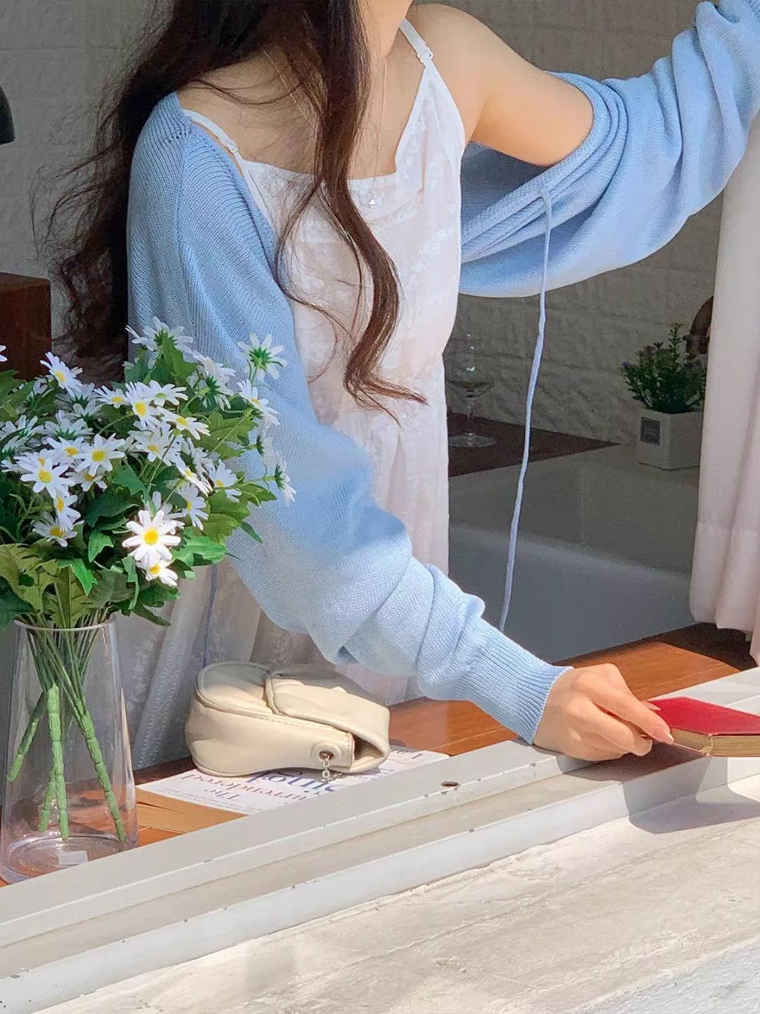 本月大推!!綁帶針織罩衫⧓