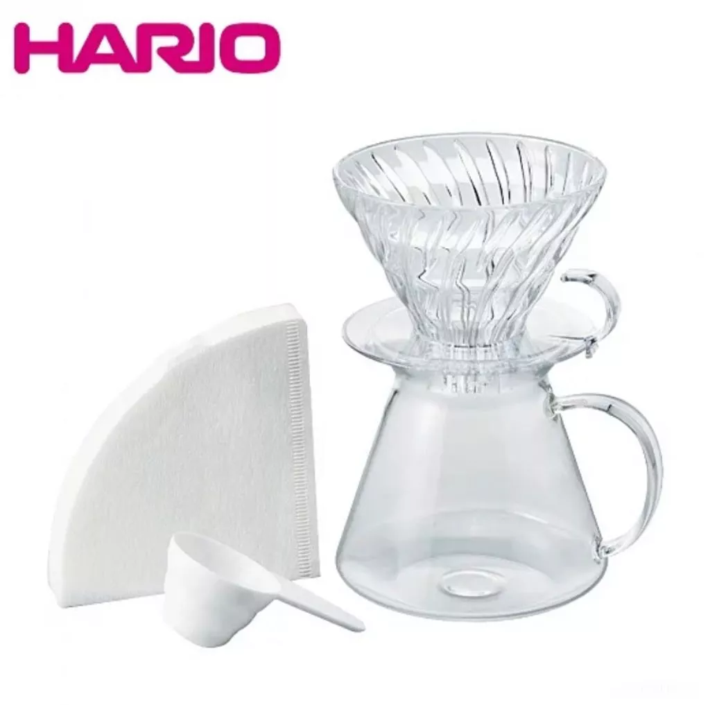 [HARIO] SIMPLY V60清透玻璃手冲套裝(600ml)