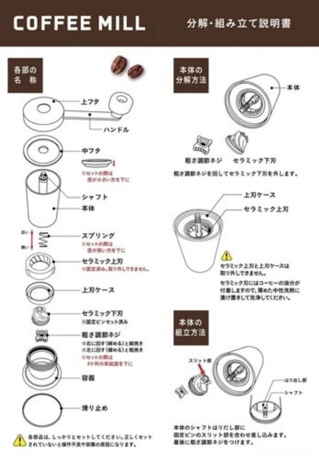 [鹿牌Captain Stag] 時尚手動咖啡磨豆器