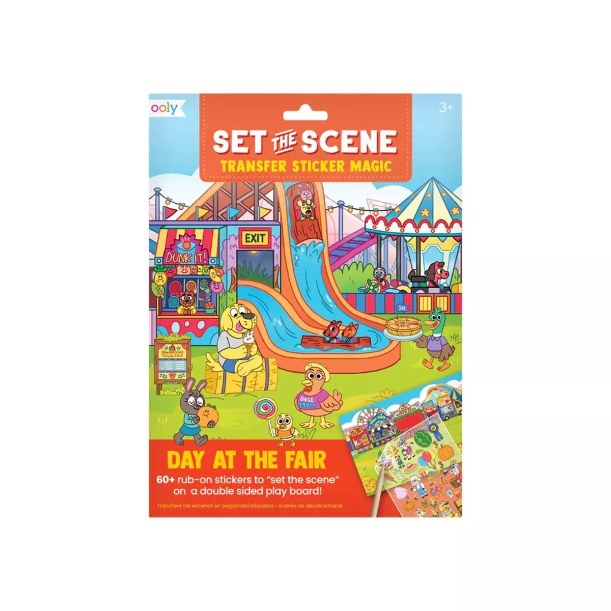 【美國OOLY】神奇轉印貼紙場景遊戲組 - 開心遊樂園
