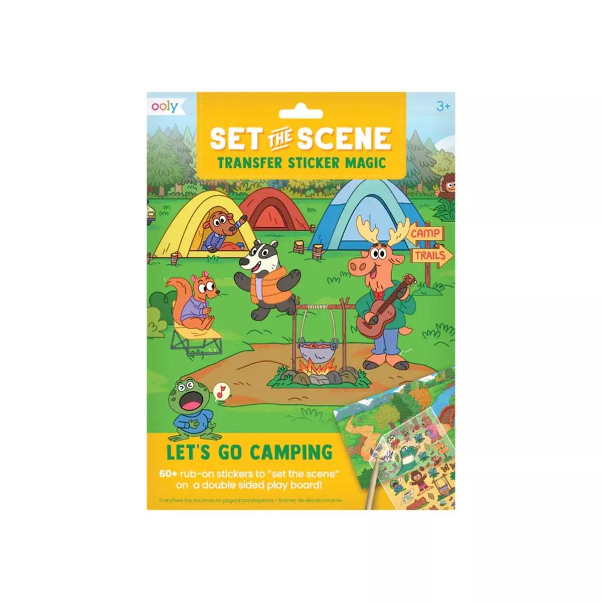 【美國OOLY】神奇轉印貼紙場景遊戲組 - 一起露營趣