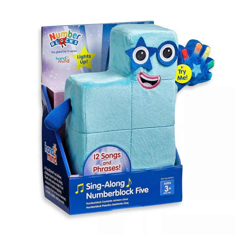 【美國hand2mind】Numberblocks數字積木 數字5聲光音樂玩偶