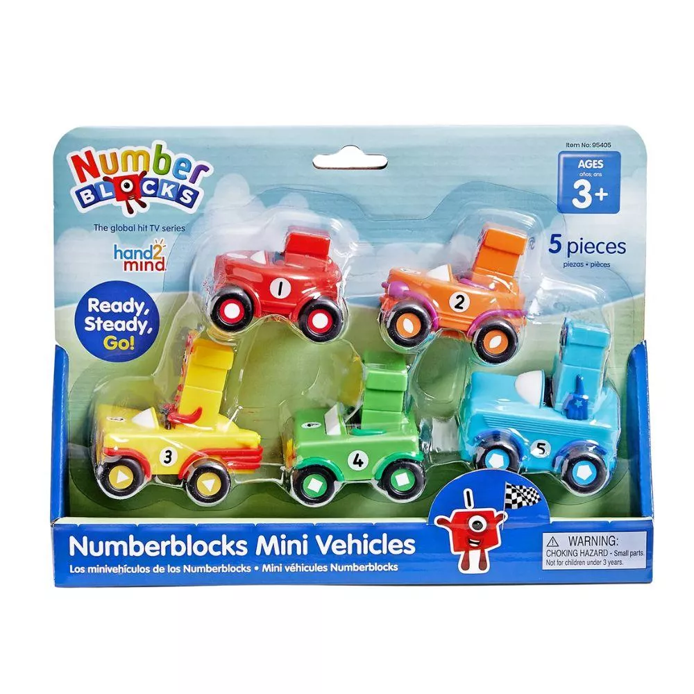 【美國hand2mind】Numberblocks數字積木 1-5迷你車車遊戲組