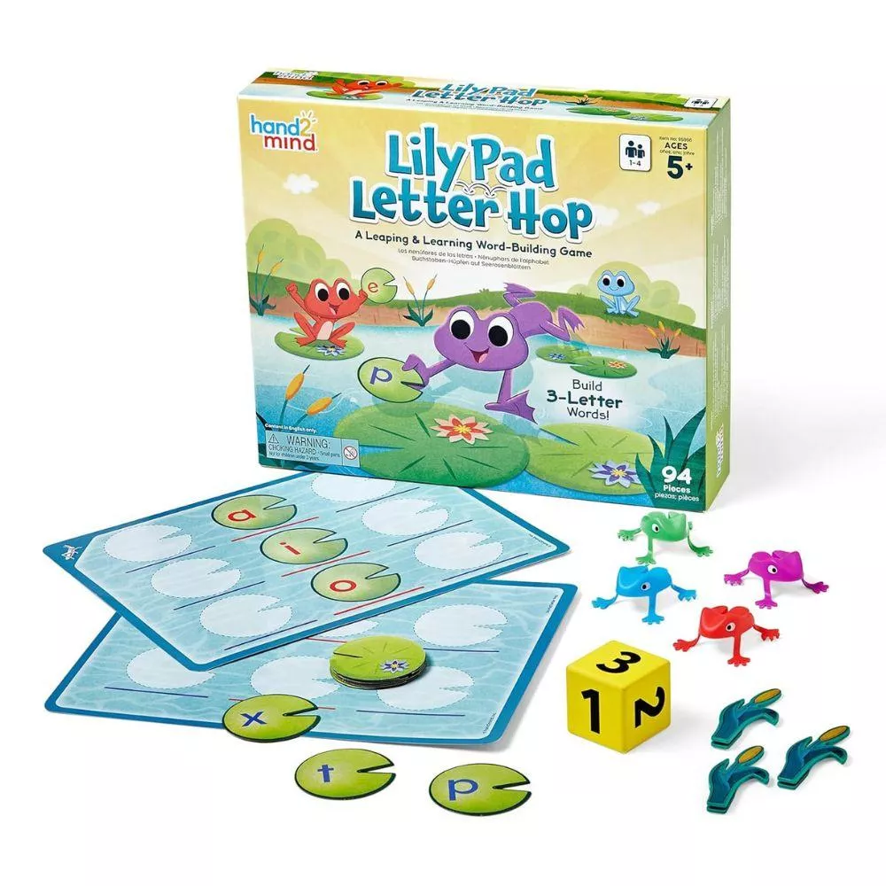 【美國hand2mind】青蛙跳跳樂 英文拼字益智遊戲