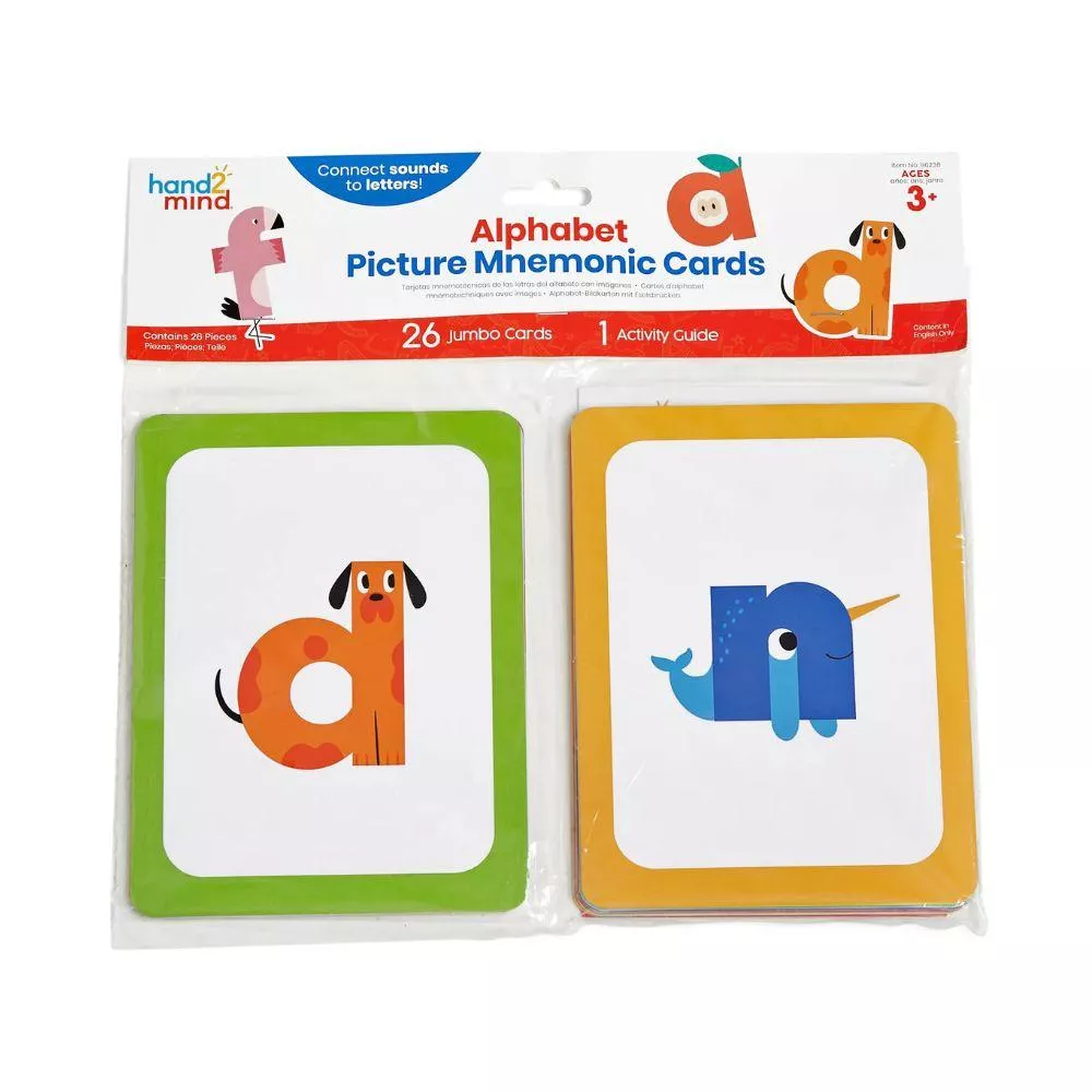 【美國hand2mind】英文字母圖像記憶學習卡