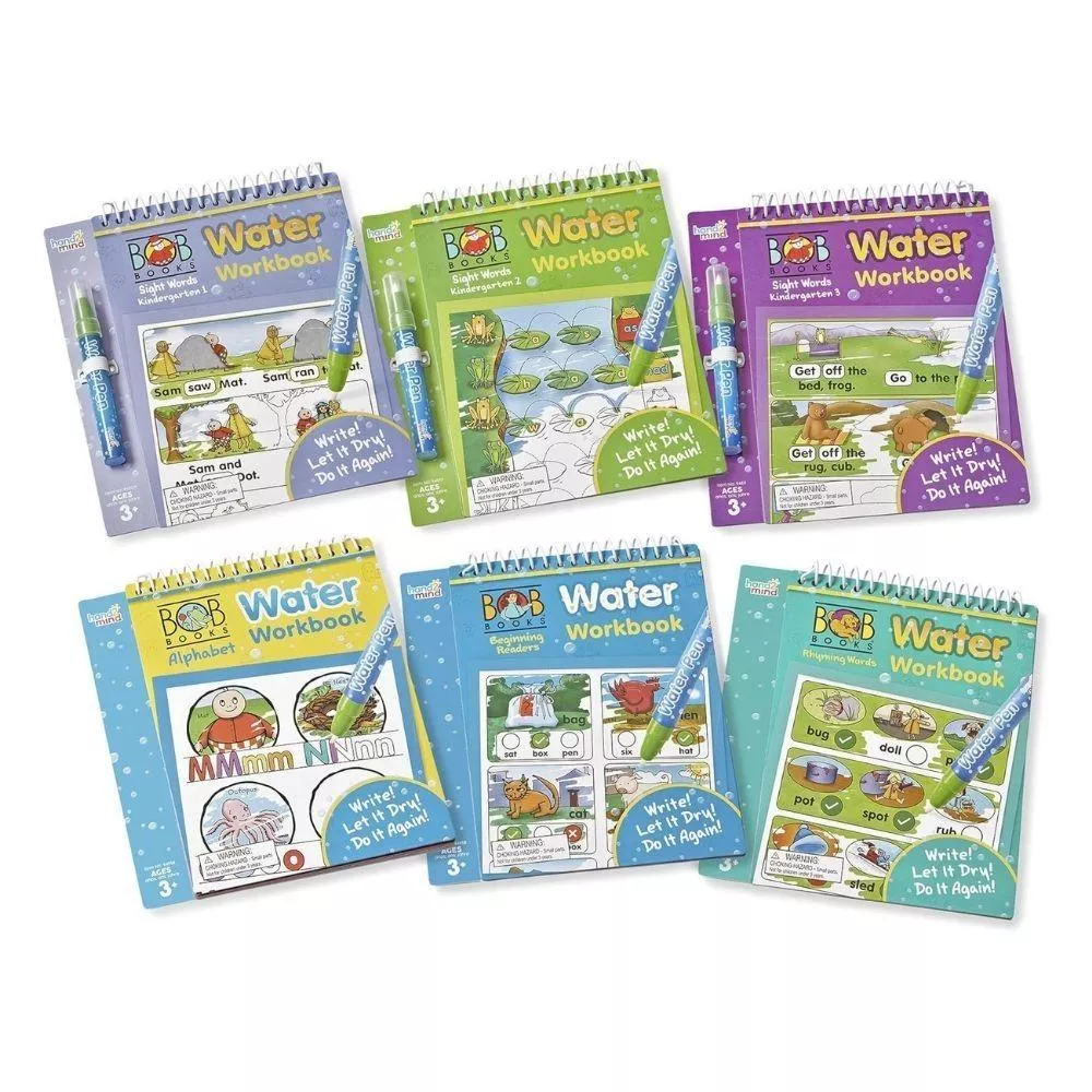 【美國hand2mind】BOB BOOKS 英文啟蒙閱讀水畫學習組 (共六冊)