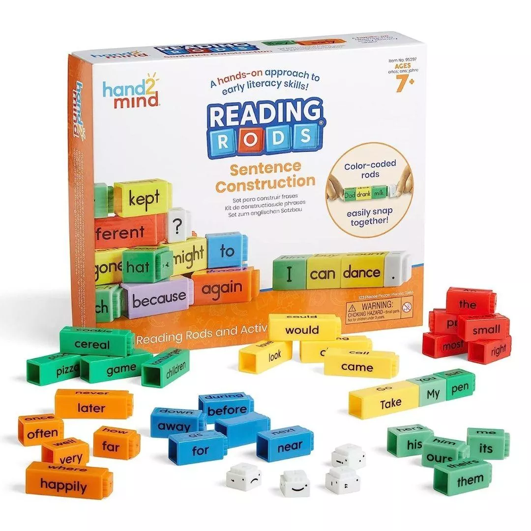 【美國hand2mind】Reading Rods 方塊積木-英文造句學習組