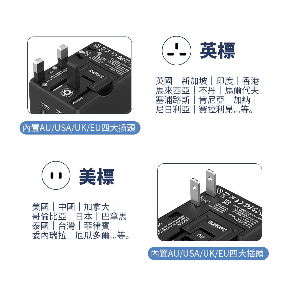 全世界通用 萬國轉接頭 萬用插頭 旅行插頭 旅行必備 出國插頭 萬國旅行插座 便捷式 可攜帶插頭 多國萬用轉接頭