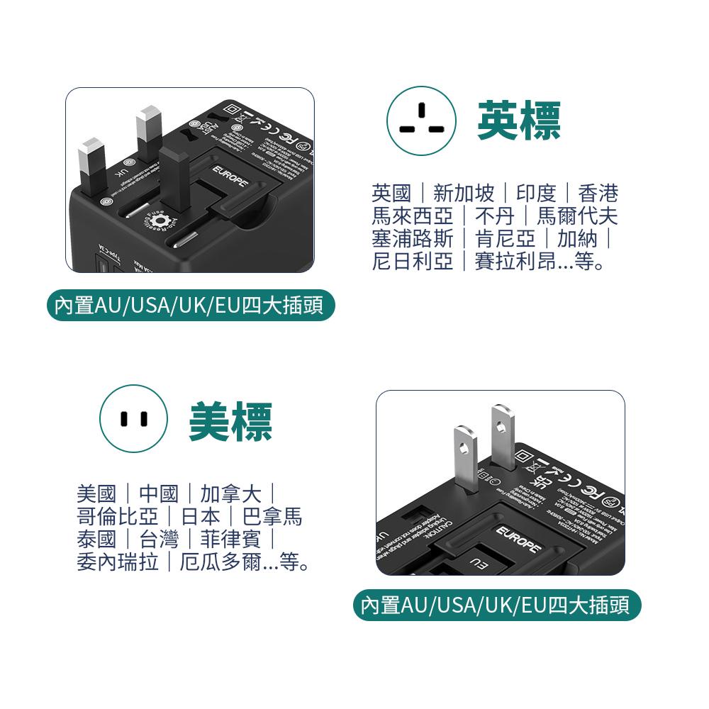 全世界通用 萬國轉接頭 萬用插頭 旅行插頭 旅行必備 出國插頭 萬國旅行插座 便捷式 可攜帶插頭 多國萬用轉接頭