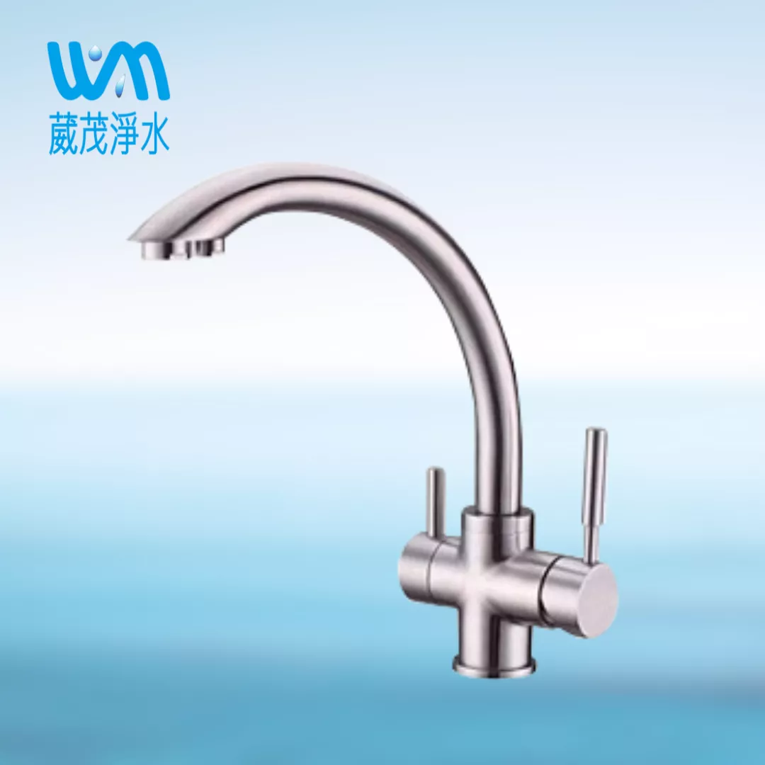 【葳茂】不鏽鋼RO冷熱水混合水龍頭 三用龍頭 無鉛龍頭 鵝頸
